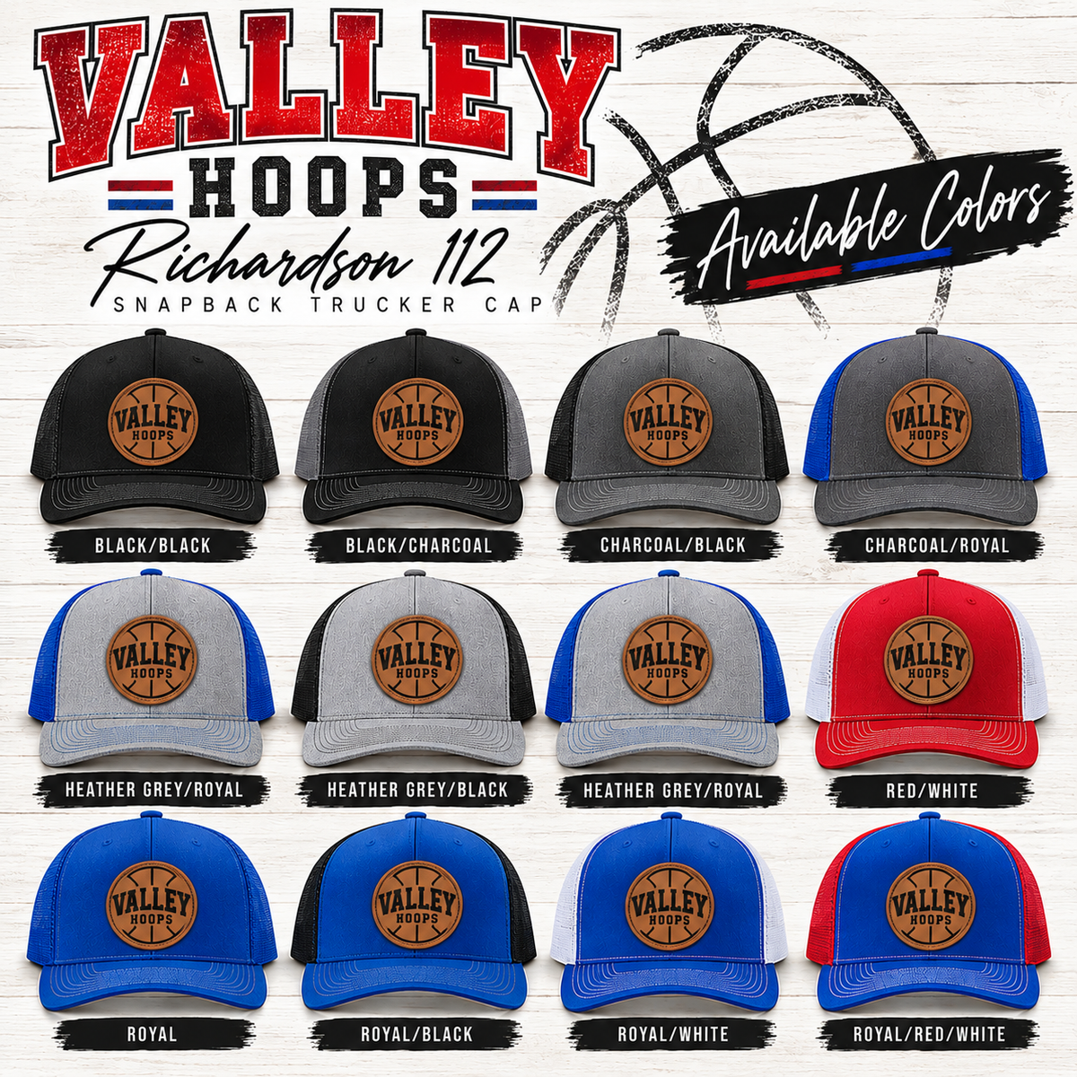Valley Hat - Richardson - Snapback Trucker Cap - 112