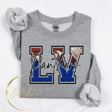 LV Panthers Football (faux glitter)