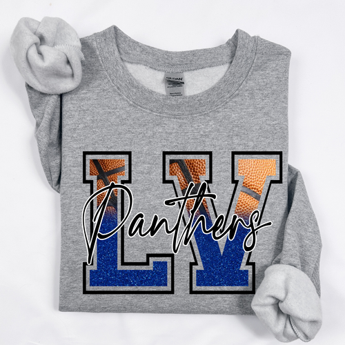 LV Panthers Glitter (Faux) Basketball