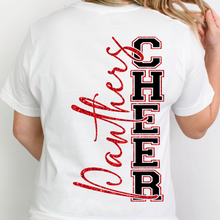 Glittery Panthers Cheer (front & back- faux glitter)