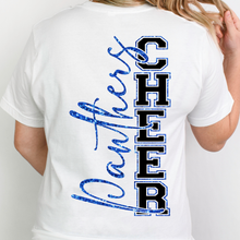 Glittery Panthers Cheer (front & back- faux glitter)