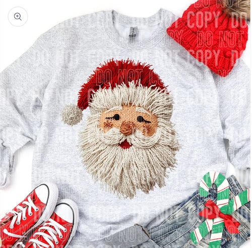Red Santa  (Faux Yarn)