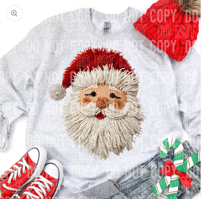 Red Santa  (Faux Yarn)