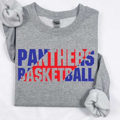 Panthers Basketball (split red/blue)