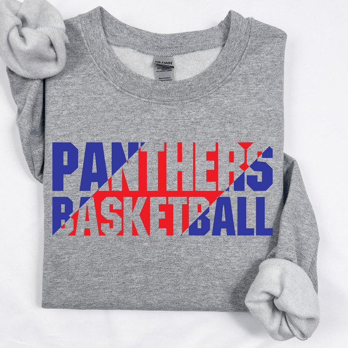 Panthers Basketball (split red/blue)