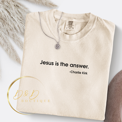 Jesus is the answer (type writer style)