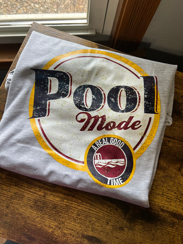 Pool Mode - Large Grey Tee