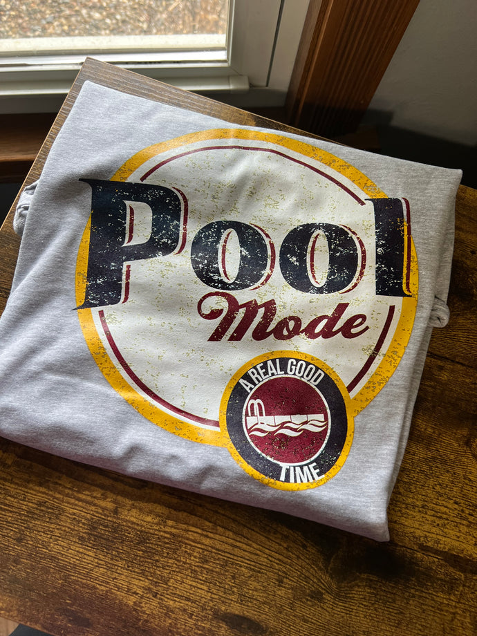 Pool Mode - Large Grey Tee