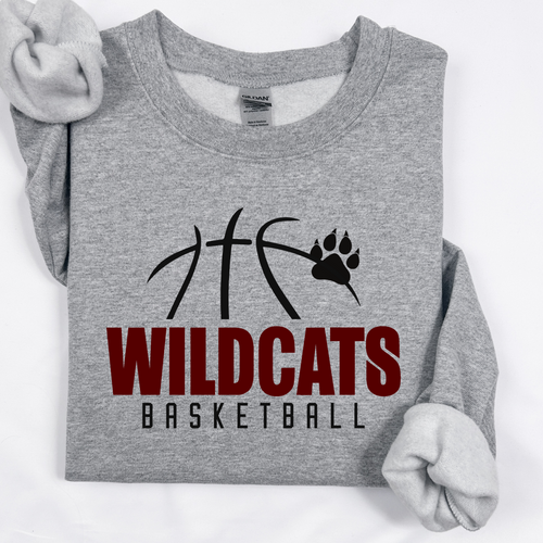 Wildcats Basketball (with half ball)