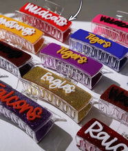 Personalized Gameday Claw Clips