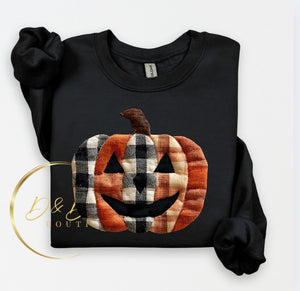 Jack-o’-lantern  (Faux Patchwork )