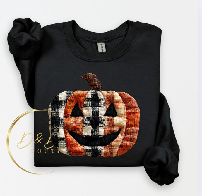 Jack-o’-lantern  (Faux Patchwork )