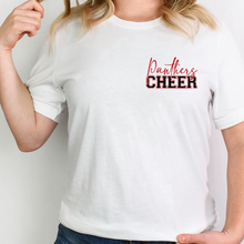 Glittery Panthers Cheer (front & back- faux glitter)