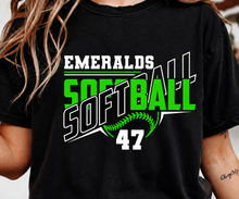 Emeralds Softball - Custom Front Number