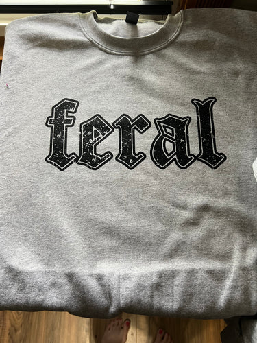 Feral Medium Grey Crew