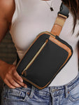 Adjustable Strap Mini Pu Leather Crossbody Bag
