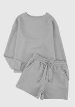 Textured Long Sleeve & Short Set