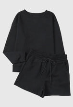 Textured Long Sleeve & Short Set
