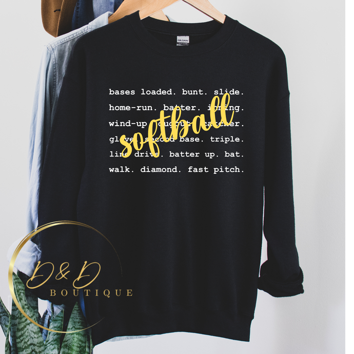 Softball Words