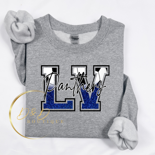 LV Panthers Soccer (faux glitter)