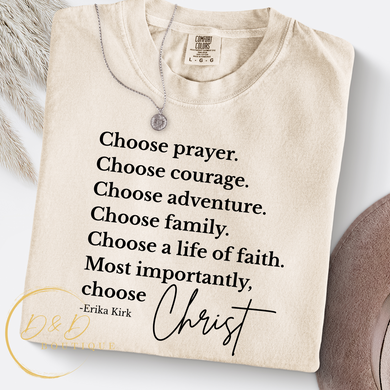 Choose Prayer, Choose Courage